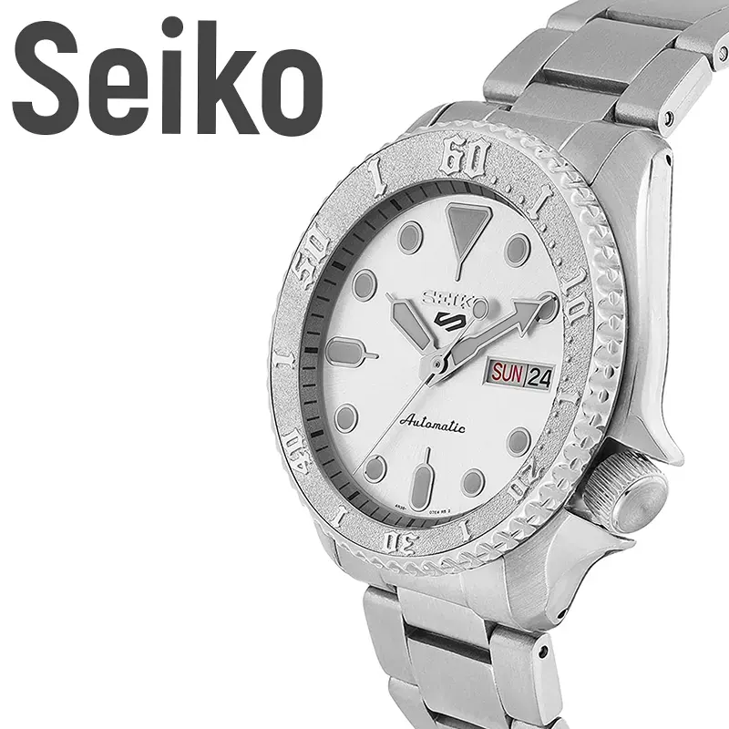 Seiko 5 Sports Silver Dial Automatic Men's Watch- SRPE71